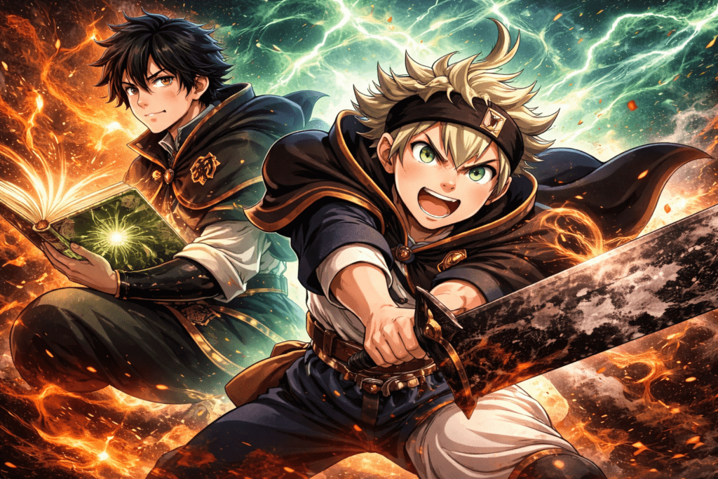 Top 10 Anime Like Naruto (2026 Guide) 2 Black Clover — The Closest Rival to Narutos Spirit