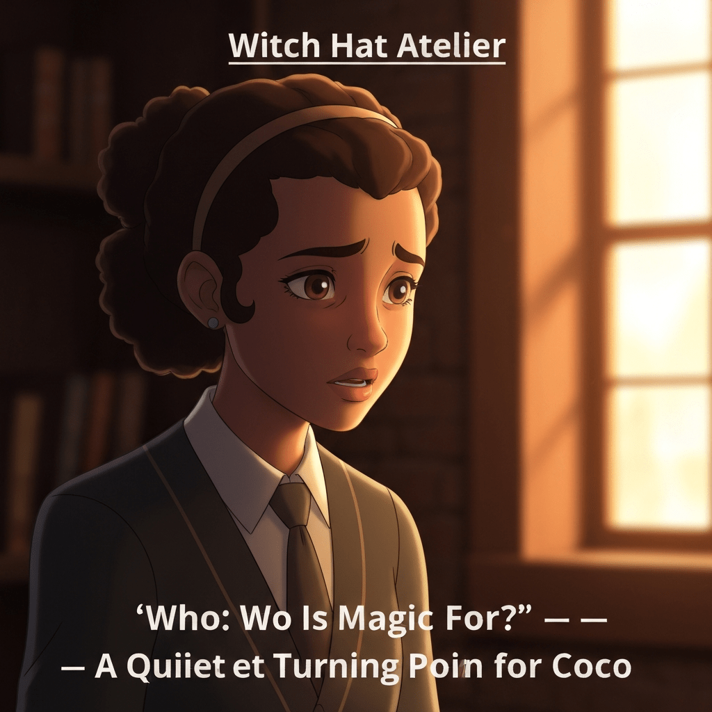 copertina Witch Hat Atelier Episode 7 Recap Who Is Magic For A Quiet Turning Point for Coco